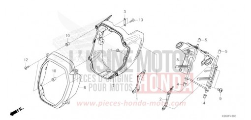 COUVERCLE PHARE MSX125AM de 2021
